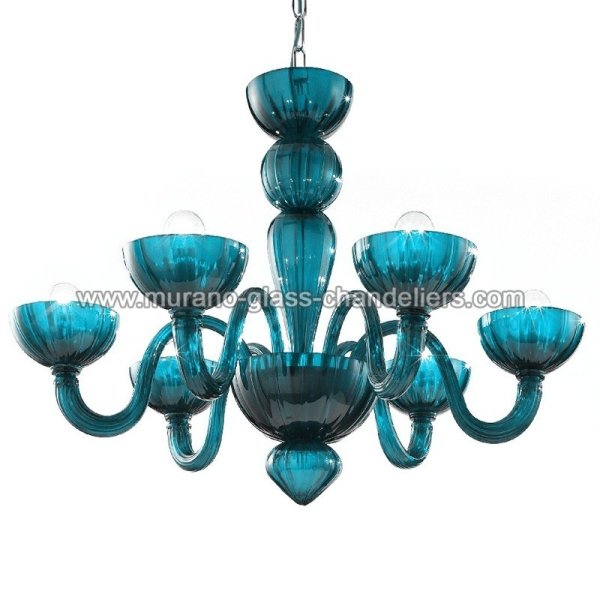 MURANO GLASS CHANDELIERSۥꥢͥ󥬥饹ǥꥢ6REDENTOREסW700H510mm