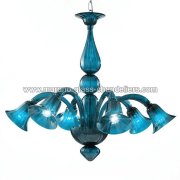 【MURANO GLASS CHANDELIERS】イタリア・ヴェネチアンガラスシャンデリア6灯「SERENISSIMA」（W820×H710mm）<img class='new_mark_img2' src='https://img.shop-pro.jp/img/new/icons1.gif' style='border:none;display:inline;margin:0px;padding:0px;width:auto;' />