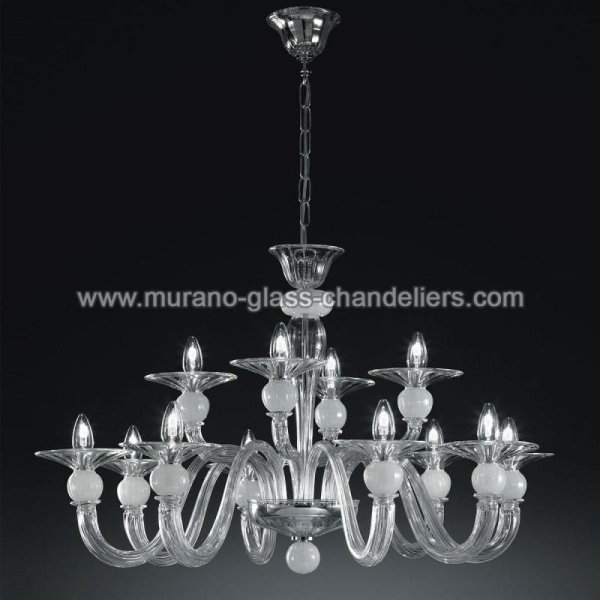 MURANO GLASS CHANDELIERSۥꥢͥ󥬥饹ǥꥢ12WOLFGANGסW900H540mm