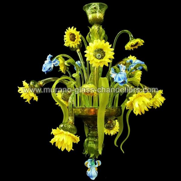 MURANO GLASS CHANDELIERSۥꥢͥ󥬥饹ǥꥢ9BOUQUETסW700H900mm