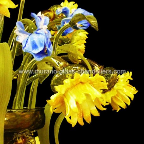 MURANO GLASS CHANDELIERSۥꥢͥ󥬥饹ǥꥢ9BOUQUETסW700H900mm