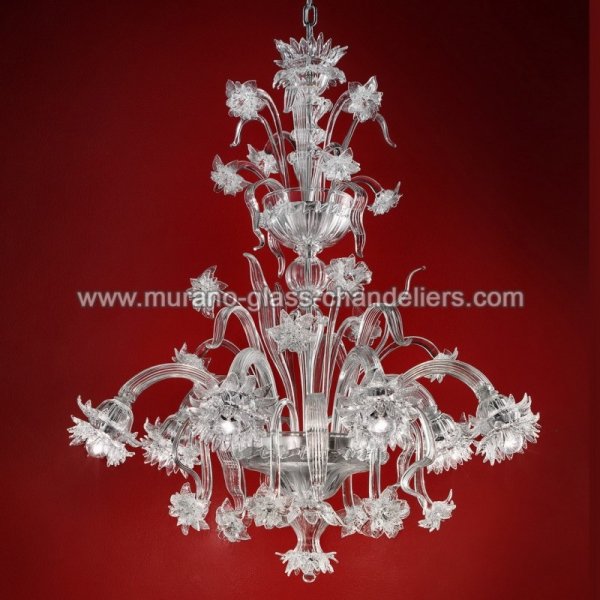 MURANO GLASS CHANDELIERSۥꥢͥ󥬥饹ǥꥢ6BRINAסW900H1000mm