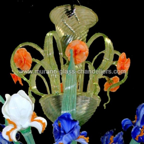 MURANO GLASS CHANDELIERSۥꥢͥ󥬥饹ǥꥢ12CAMPO DI IRISסW750H1250mm