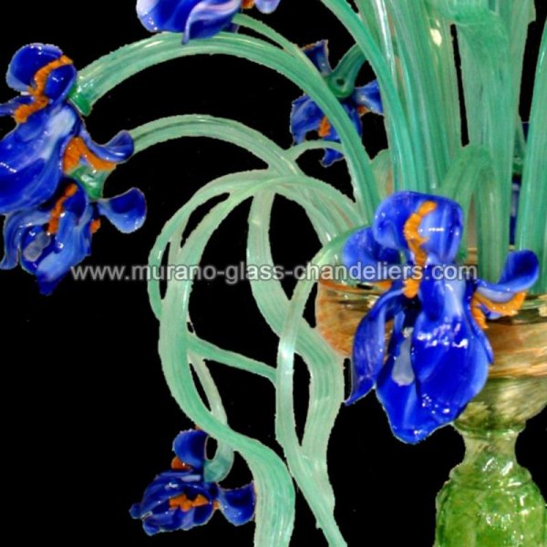 MURANO GLASS CHANDELIERSۥꥢͥ󥬥饹ǥꥢ12CAMPO DI IRISסW750H1250mm