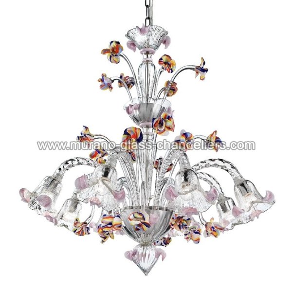 MURANO GLASS CHANDELIERSۥꥢͥ󥬥饹ǥꥢ8CARNEVALEסW900H800mm