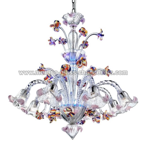 MURANO GLASS CHANDELIERSۥꥢͥ󥬥饹ǥꥢ8CARNEVALEסW900H800mm