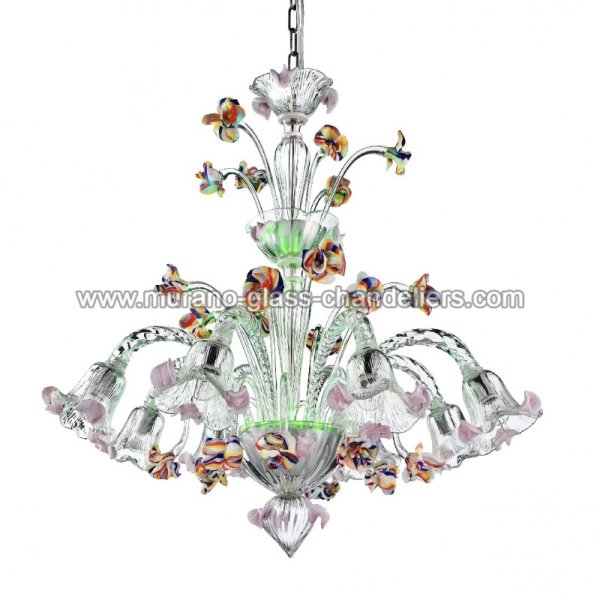 MURANO GLASS CHANDELIERSۥꥢͥ󥬥饹ǥꥢ8CARNEVALEסW900H800mm