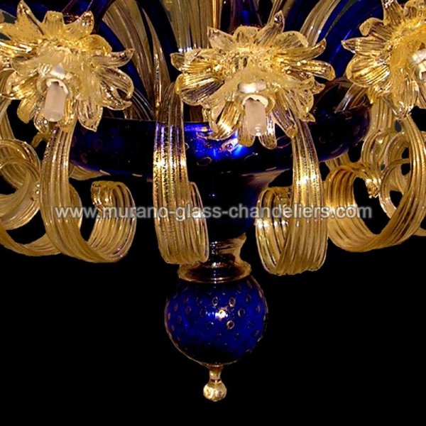 MURANO GLASS CHANDELIERSۥꥢͥ󥬥饹ǥꥢ16FOGLIA D'OROסW1100H500mm