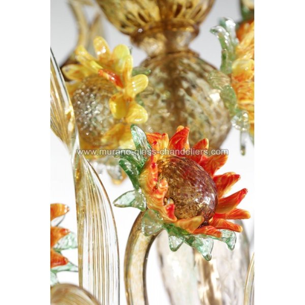 MURANO GLASS CHANDELIERSۥꥢͥ󥬥饹ǥꥢ10GIRASOLEסW1100H1300mm