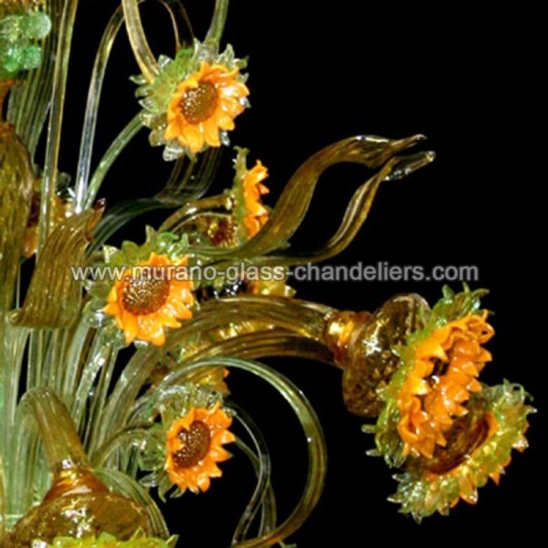 MURANO GLASS CHANDELIERSۥꥢͥ󥬥饹ǥꥢ8GIRASOLI DI VAN GOGHסW900H1200mm