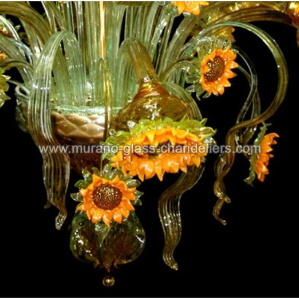 MURANO GLASS CHANDELIERSۥꥢͥ󥬥饹ǥꥢ8GIRASOLI DI VAN GOGHסW900H1200mm