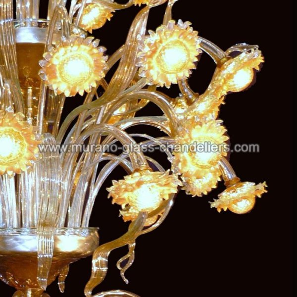 MURANO GLASS CHANDELIERSۥꥢͥ󥬥饹ǥꥢ48GIRASOLI LUMINOSIסW1200H1600mm