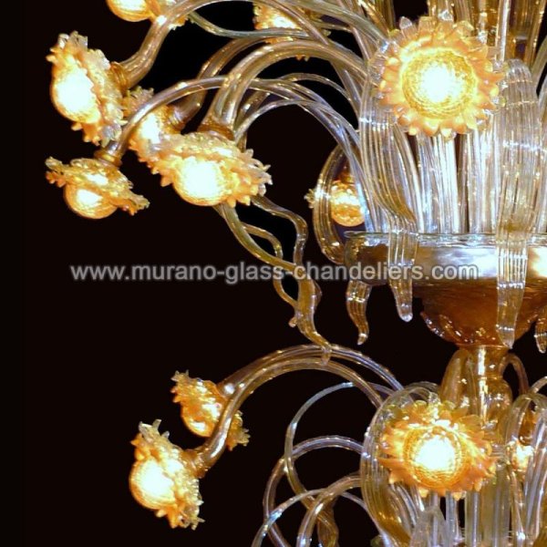 MURANO GLASS CHANDELIERSۥꥢͥ󥬥饹ǥꥢ48GIRASOLI LUMINOSIסW1200H1600mm