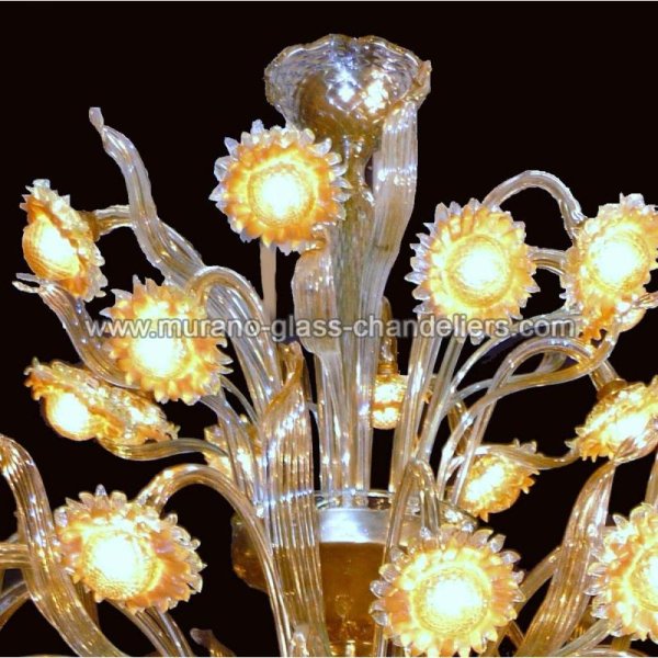 MURANO GLASS CHANDELIERSۥꥢͥ󥬥饹ǥꥢ48GIRASOLI LUMINOSIסW1200H1600mm