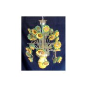 【MURANO GLASS CHANDELIERS】イタリア・ヴェネチアンガラスシャンデリア9灯「GIRASOLI」（W800×H1000mm）