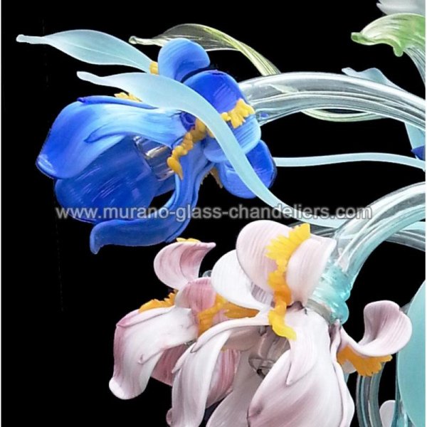 MURANO GLASS CHANDELIERSۥꥢͥ󥬥饹󥰥饤16IRIS COLORATIסW1100H600mm