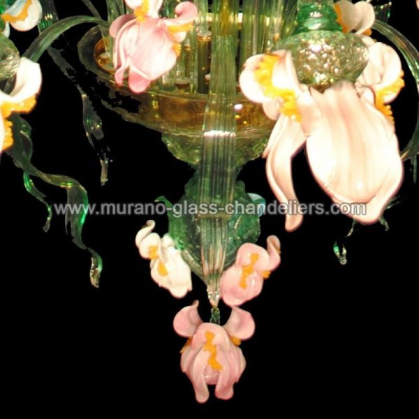 MURANO GLASS CHANDELIERSۥꥢͥ󥬥饹ǥꥢ12IRIS VERDEסW1100H2000mm