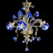 【MURANO GLASS CHANDELIERS】イタリア・ヴェネチアンガラスシャンデリア3灯「MANIN」（W600×H600mm）<img class='new_mark_img2' src='https://img.shop-pro.jp/img/new/icons1.gif' style='border:none;display:inline;margin:0px;padding:0px;width:auto;' />