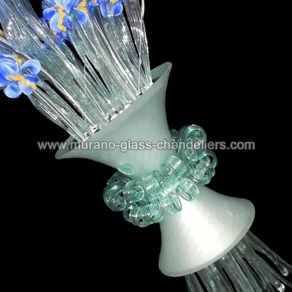 MURANO GLASS CHANDELIERSۥꥢͥ󥬥饹ǥꥢ8MAZZO DI IRISסW450H1000mm