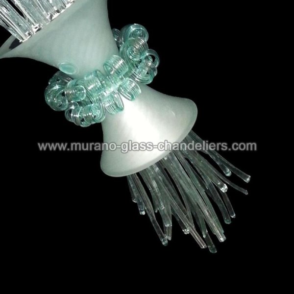 MURANO GLASS CHANDELIERSۥꥢͥ󥬥饹ǥꥢ8MAZZO DI IRISסW450H1000mm