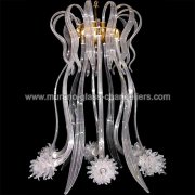 【MURANO GLASS CHANDELIERS】イタリア・ヴェネチアンガラスシャンデリア6灯「MEDUSA」（W600×H700mm）<img class='new_mark_img2' src='https://img.shop-pro.jp/img/new/icons1.gif' style='border:none;display:inline;margin:0px;padding:0px;width:auto;' />