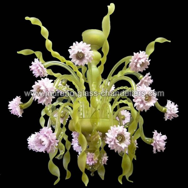 MURANO GLASS CHANDELIERSۥꥢͥ󥬥饹ǥꥢ18NASTRI VERDIסW900H900mm