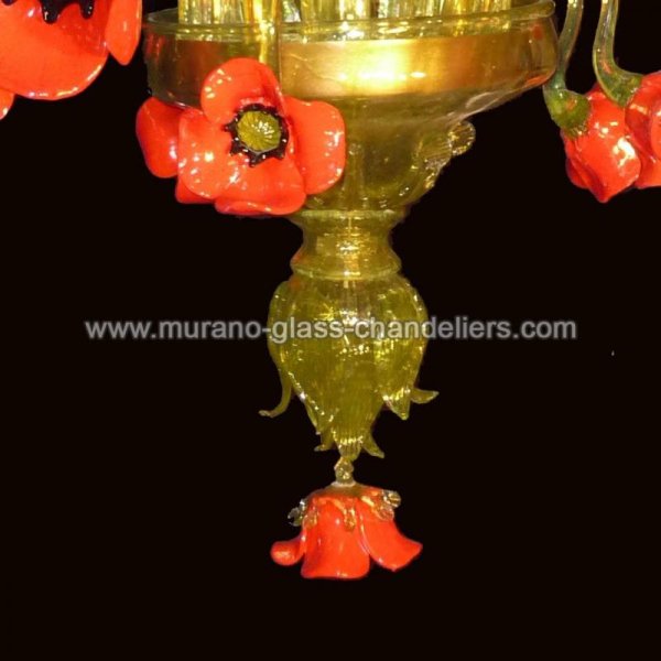 MURANO GLASS CHANDELIERSۥꥢͥ󥬥饹ǥꥢ5PAPAVERIסW700H700mm