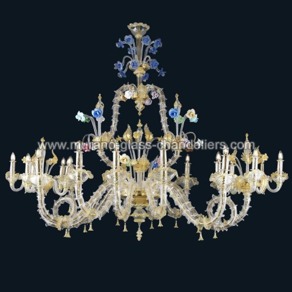 MURANO GLASS CHANDELIERSۥꥢͥ󥬥饹ǥꥢ20REAסW2000H1450mm