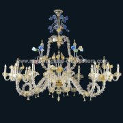 【MURANO GLASS CHANDELIERS】イタリア・ヴェネチアンガラスシャンデリア20灯「REA」（W2000×H1450mm）<img class='new_mark_img2' src='https://img.shop-pro.jp/img/new/icons1.gif' style='border:none;display:inline;margin:0px;padding:0px;width:auto;' />