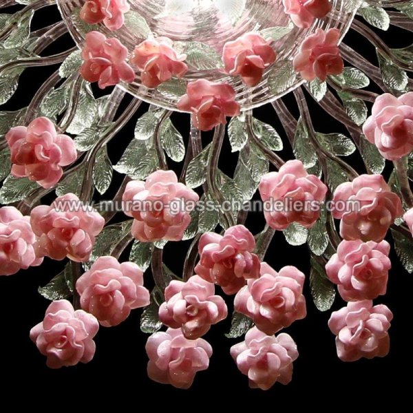 MURANO GLASS CHANDELIERSۥꥢͥ󥬥饹󥰥饤7ROSAMUNDAסW1000H400mm