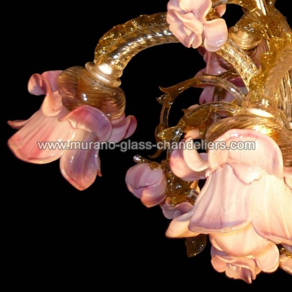 MURANO GLASS CHANDELIERSۥꥢͥ󥬥饹ǥꥢ5ROSASPINAסW700H850mm