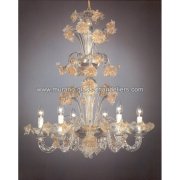 【MURANO GLASS CHANDELIERS】イタリア・ヴェネチアンガラスシャンデリア6灯「TIEPOLO」（W800×H980mm）<img class='new_mark_img2' src='https://img.shop-pro.jp/img/new/icons1.gif' style='border:none;display:inline;margin:0px;padding:0px;width:auto;' />