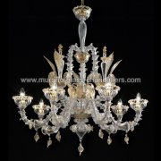 【MURANO GLASS CHANDELIERS】イタリア・ヴェネチアンガラスシャンデリア6灯「ORAZIO」（W1000×H1200mm）<img class='new_mark_img2' src='https://img.shop-pro.jp/img/new/icons1.gif' style='border:none;display:inline;margin:0px;padding:0px;width:auto;' />