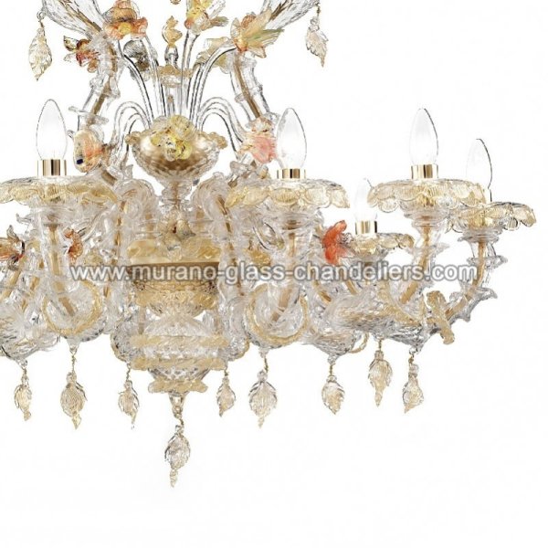 MURANO GLASS CHANDELIERSۥꥢͥ󥬥饹ǥꥢ10FONDACOסW1000H1200mm