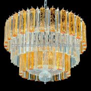 【MURANO GLASS CHANDELIERS】イタリア・ヴェネチアンガラスシャンデリア9灯「BETTE」（W600×H450mm）