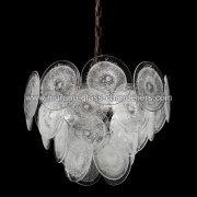 【MURANO GLASS CHANDELIERS】イタリア・ヴェネチアンガラスシャンデリア3灯「DOROTHY」（W500×H350mm）<img class='new_mark_img2' src='https://img.shop-pro.jp/img/new/icons1.gif' style='border:none;display:inline;margin:0px;padding:0px;width:auto;' />