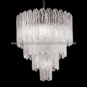 【MURANO GLASS CHANDELIERS】イタリア・ヴェネチアンガラスシャンデリア5灯「IVIE」（W600×H600mm）<img class='new_mark_img2' src='https://img.shop-pro.jp/img/new/icons1.gif' style='border:none;display:inline;margin:0px;padding:0px;width:auto;' />