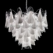 【MURANO GLASS CHANDELIERS】イタリア・ヴェネチアンガラスシャンデリア7灯「LAURYN」（W750×H600mm）