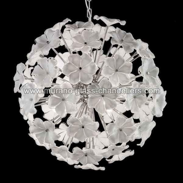 MURANO GLASS CHANDELIERSۥꥢͥ󥬥饹ǥꥢ6LOTUSסW700H700mm