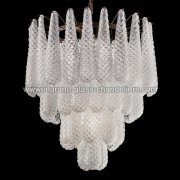 【MURANO GLASS CHANDELIERS】イタリア・ヴェネチアンガラスシャンデリア5灯「LOUISE」（W600×H600mm）<img class='new_mark_img2' src='https://img.shop-pro.jp/img/new/icons1.gif' style='border:none;display:inline;margin:0px;padding:0px;width:auto;' />