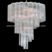 【MURANO GLASS CHANDELIERS】イタリア・ヴェネチアンガラスシャンデリア7灯「PERCY」（W600×H700mm）