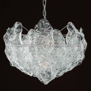 【MURANO GLASS CHANDELIERS】イタリア・ヴェネチアンガラスシャンデリア6灯「SANDY」（W600×H500mm）<img class='new_mark_img2' src='https://img.shop-pro.jp/img/new/icons1.gif' style='border:none;display:inline;margin:0px;padding:0px;width:auto;' />