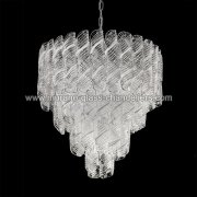 【MURANO GLASS CHANDELIERS】イタリア・ヴェネチアンガラスシャンデリア5灯「SHIRLEY」（W600×H600mm）<img class='new_mark_img2' src='https://img.shop-pro.jp/img/new/icons1.gif' style='border:none;display:inline;margin:0px;padding:0px;width:auto;' />
