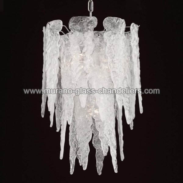 MURANO GLASS CHANDELIERSۥꥢͥ󥬥饹ǥꥢ4STALATTITEסW400H550mm