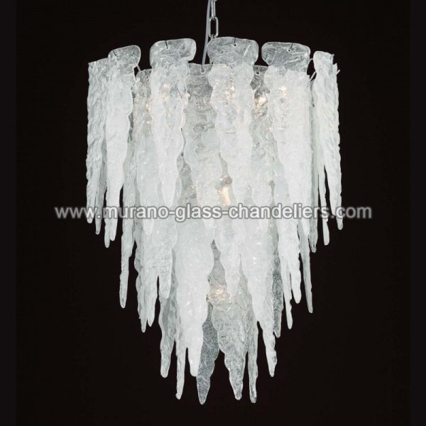 MURANO GLASS CHANDELIERSۥꥢͥ󥬥饹ǥꥢ4STALATTITEסW400H550mm