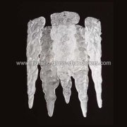 【MURANO GLASS CHANDELIERS】イタリア・ヴェネチアンガラスウォールライト2灯「STALATTITE」（W300×H400mm）<img class='new_mark_img2' src='https://img.shop-pro.jp/img/new/icons1.gif' style='border:none;display:inline;margin:0px;padding:0px;width:auto;' />