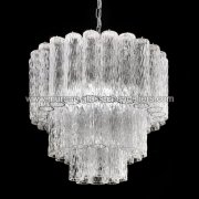 【MURANO GLASS CHANDELIERS】イタリア・ヴェネチアンガラスシャンデリア7灯「TRONCHI」（W600×H550mm）<img class='new_mark_img2' src='https://img.shop-pro.jp/img/new/icons1.gif' style='border:none;display:inline;margin:0px;padding:0px;width:auto;' />