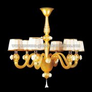 【MURANO GLASS CHANDELIERS】イタリア・ヴェネチアンガラスシーリングライト6灯「ARIELE」（W800×H950mm）<img class='new_mark_img2' src='https://img.shop-pro.jp/img/new/icons1.gif' style='border:none;display:inline;margin:0px;padding:0px;width:auto;' />