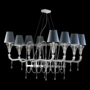 【MURANO GLASS CHANDELIERS】イタリア・ヴェネチアンガラスシャンデリア8灯「GIUDITTA」（W700×H800mm）