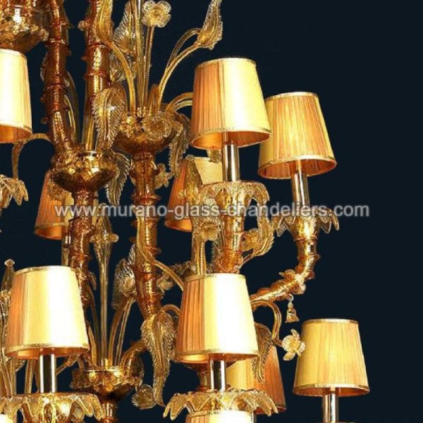 MURANO GLASS CHANDELIERSۥꥢͥ󥬥饹ǥꥢ28HONEYסW1750H1850mm